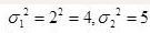设，和，分别来自两个正态总体N(-1,)和N(2, 5)的样本，且相互独立，和分别为两个样本的样本方差，则服从F (7, 9)的统计量为( )。