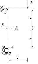 如图所示，该结构K下截面剪力为（　　）。　）。