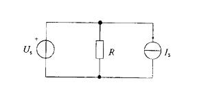 电路如图所示，若R、US、IS 均大于零，则电路的功率情况为下述中哪种？