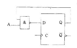 逻辑电路如图所示，A=“1”时，C脉冲来到后，D触发器应：