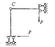 图示结构杆长为l，EI=常数，C点两侧截面相对转角φC为：