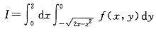 设二重积分交换积分次序后，则I等于下列哪一式？