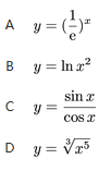 下列函数中，不是基本初等函数的是(   )