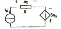 图所示电路中，R=4Q, ig=3A,电流源发出(产生)的功率P为(  )。