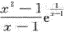 当x→1时,f(x)=的极限为().