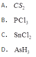 下列分子，偶极矩等于0的为（　　）。