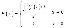 设是连续函数，其中f（x）在x＝0处连续，f（0）＝0，则C＝（　　）。