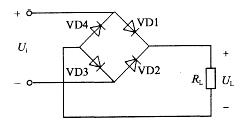 图示电路中，若输入电压Ui=10sin(ωt +30o)V，则输出电压的增均值UL为：