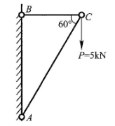 图示结构中BC和AC杆属于( )。