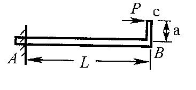 图示ABC杆,固定端A的反力是( )。
