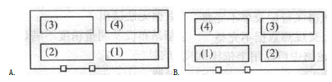 下列某小区分丘图（如下示意图）中，按规范房屋幢号编排正确的是（ ）。