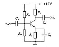 晶体三极管放大电路如图所示，在进入电容CE之后: 